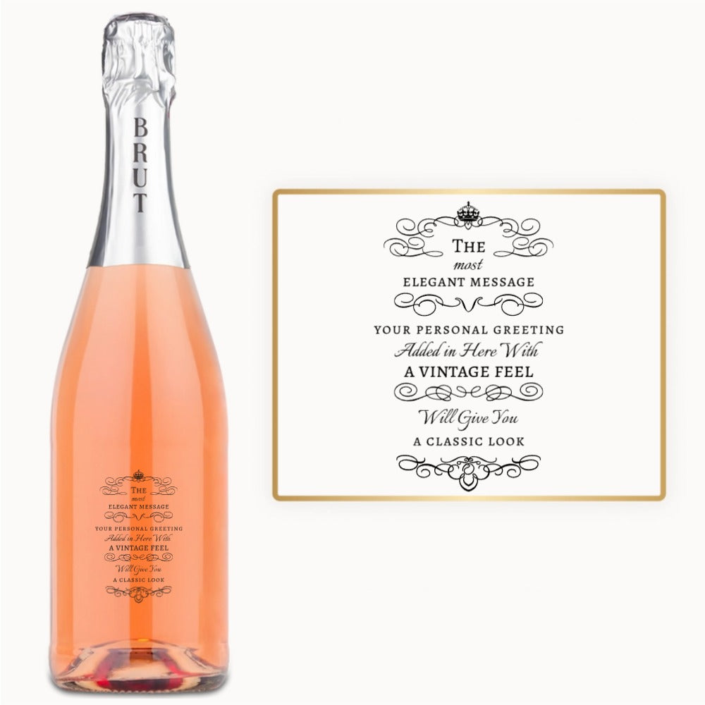 Vintage Scroll – Custom Engraved Wine