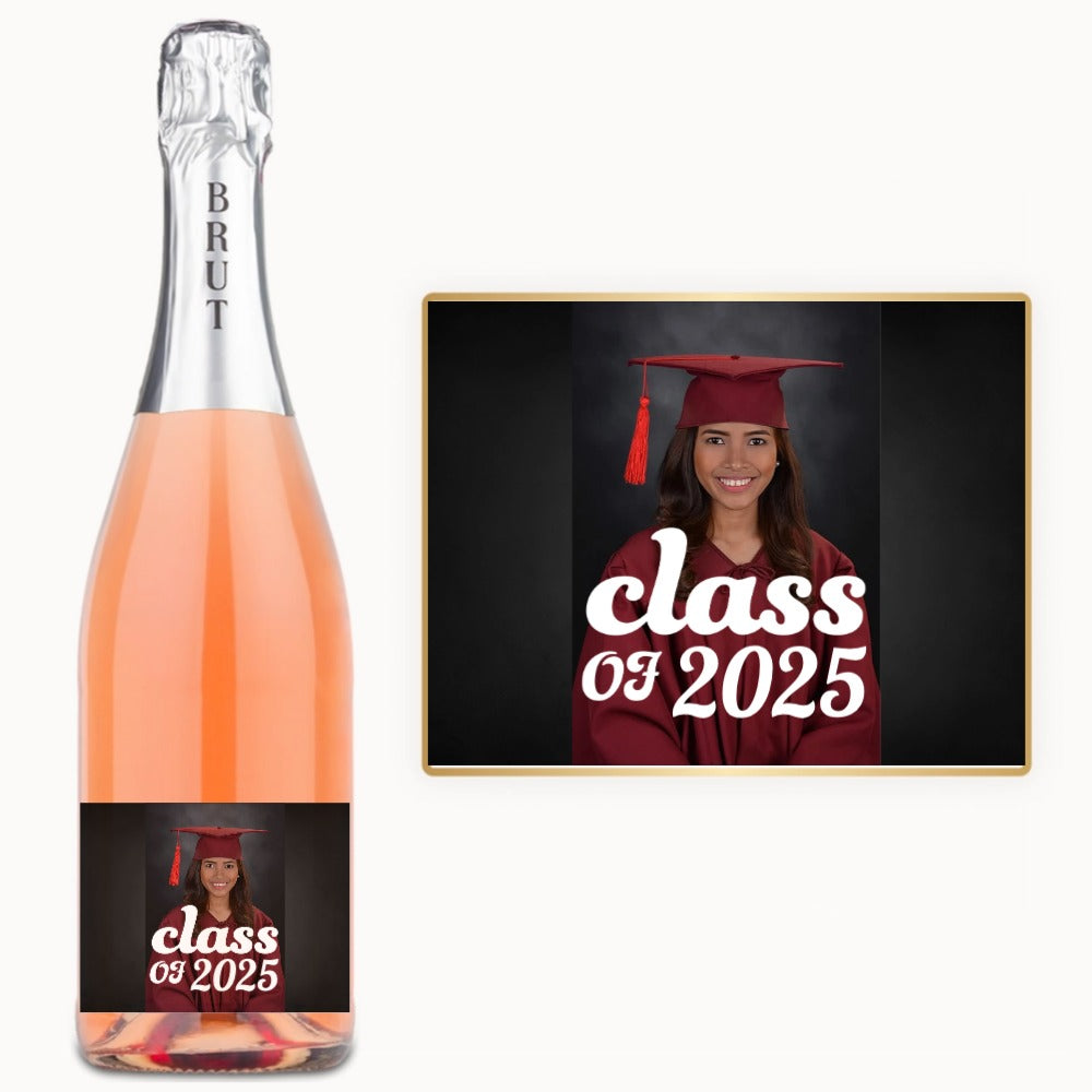 Graduation Photo Class Year – Custom Label Wine