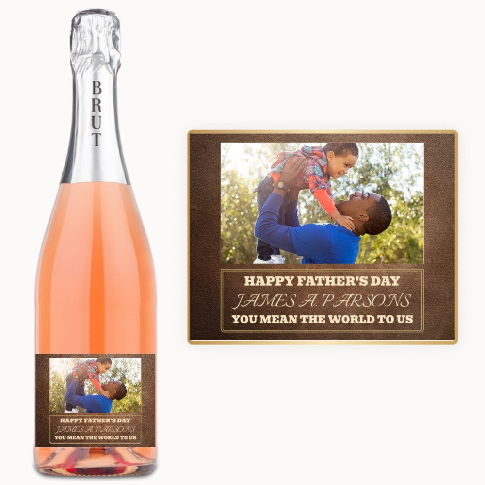 Father’s Day Photo Frame – Custom Wine Label