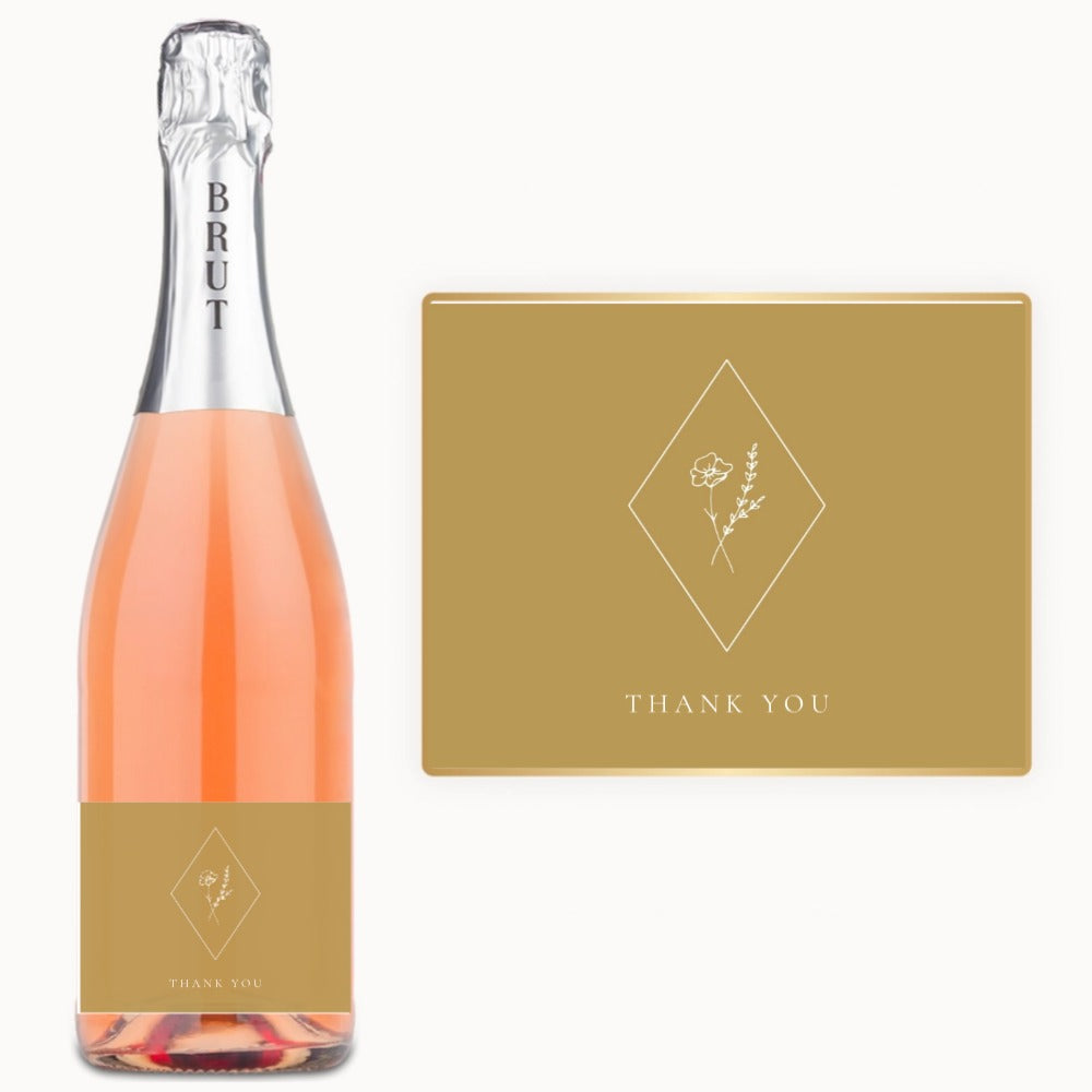 Botanical Thank You – Custom Label Wine