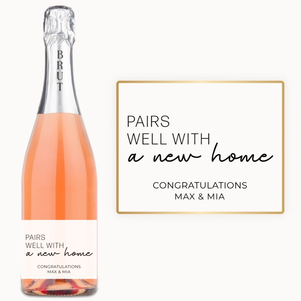 Pairs Well With a New Home – Custom Label Wine