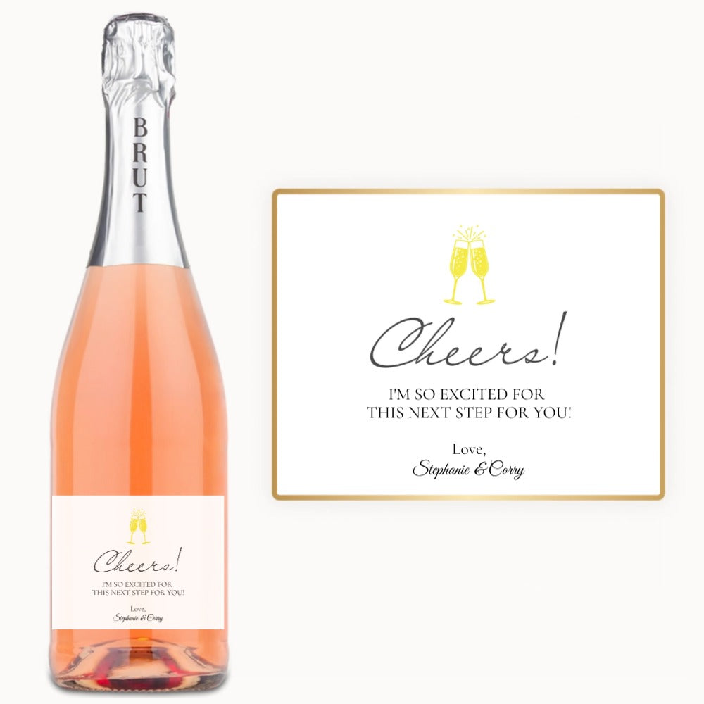 Cheers Flutes – Custom Label Wine