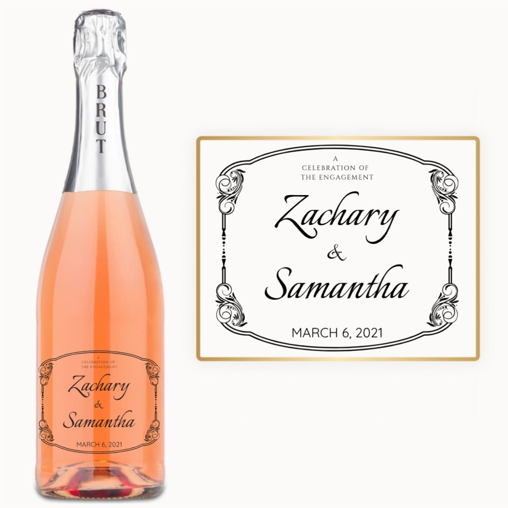 Art Nouveau Frame – Custom Engraved Wine