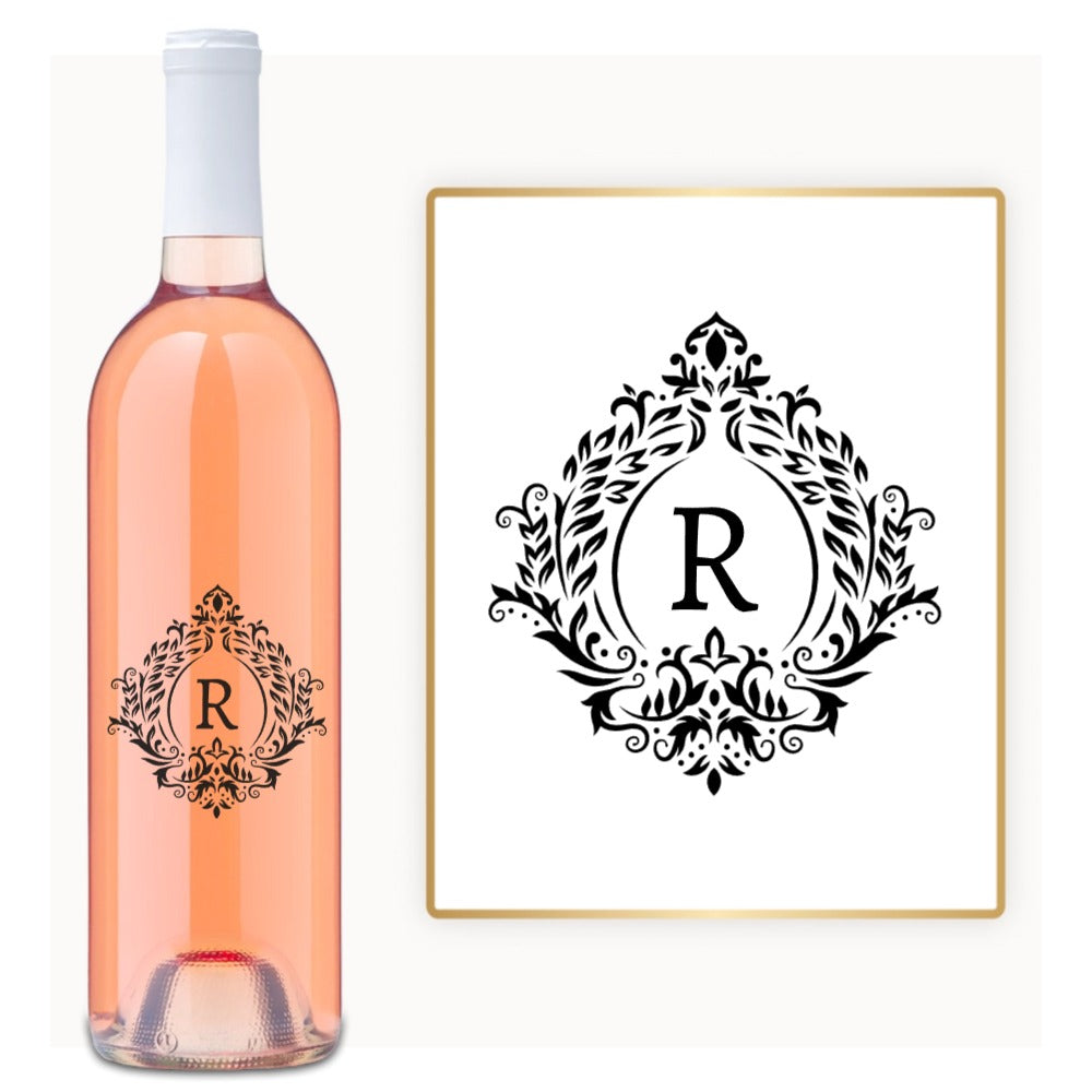 Victorian Crest Monogram – Custom Engraved Wine