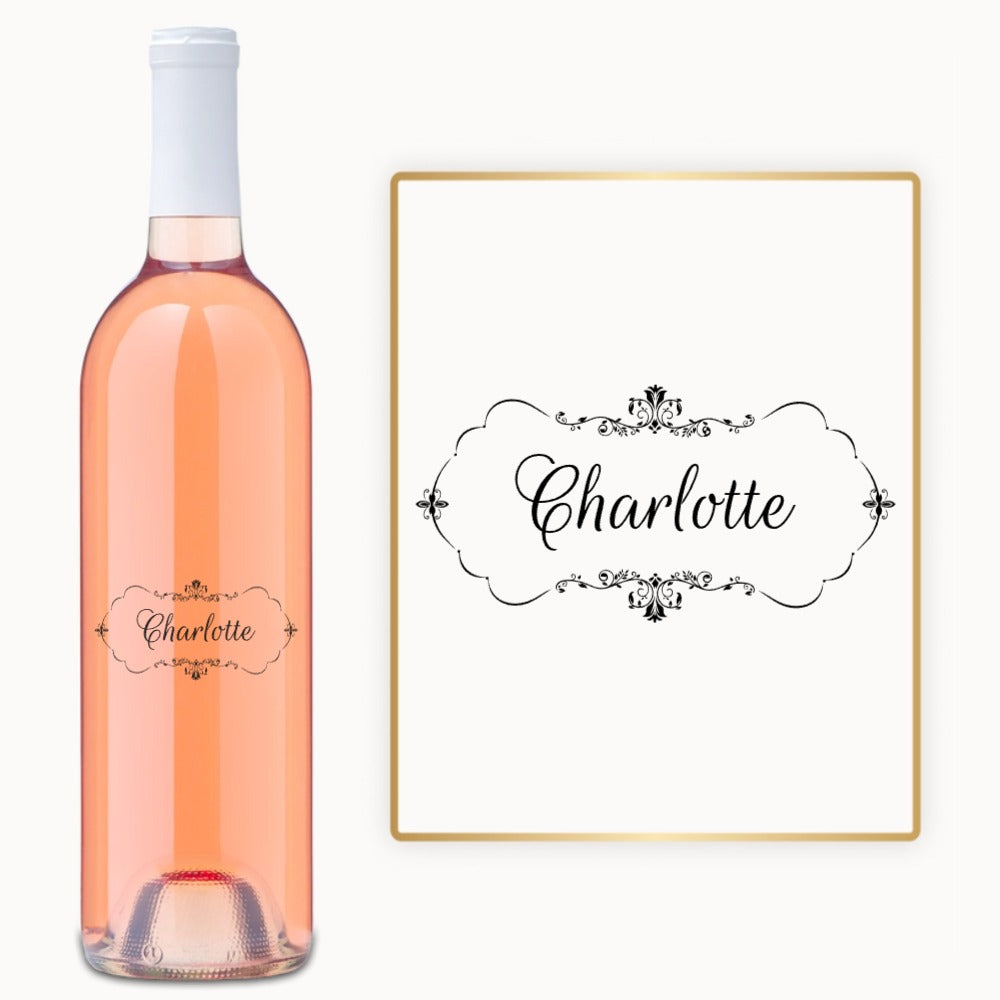 Decorative Monogram Frame – Custom Engraved Wine