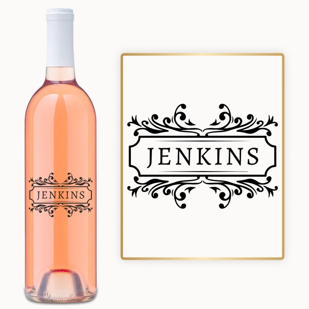 Classic Nameplate – Engraved Wine