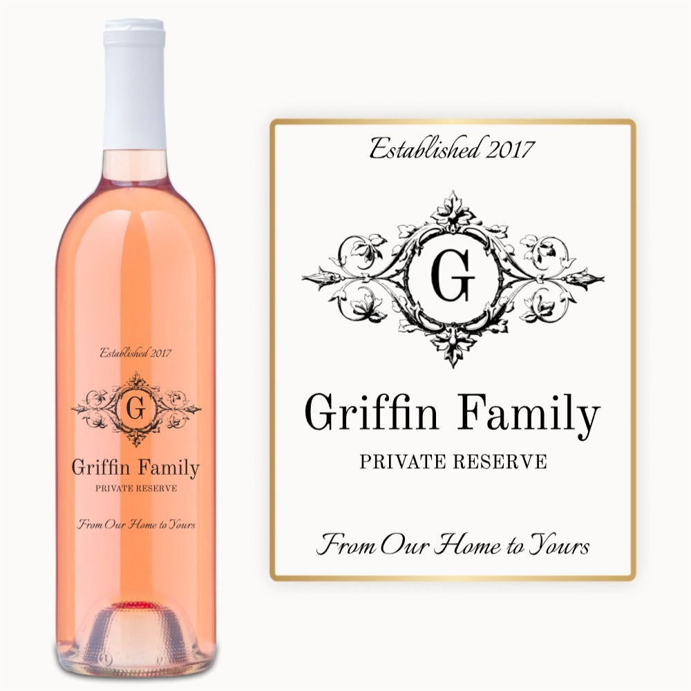 Heritage Monogram – Custom Engraved Wine