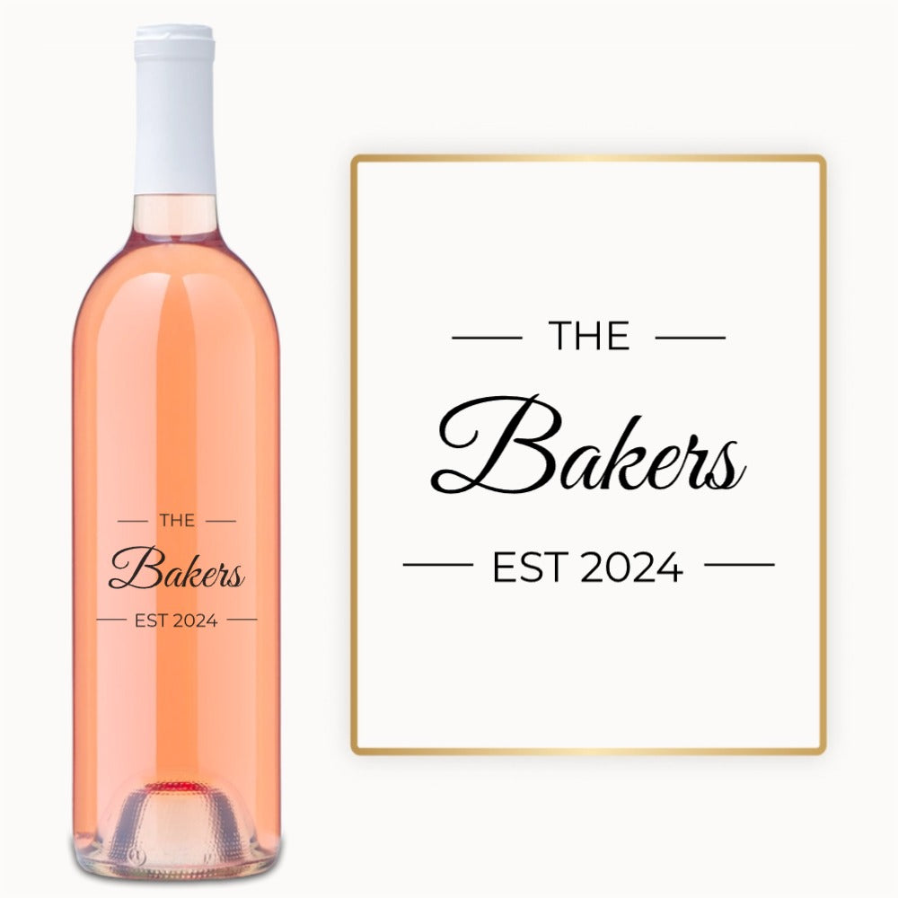 Family Estate – Custom Engraved Wine