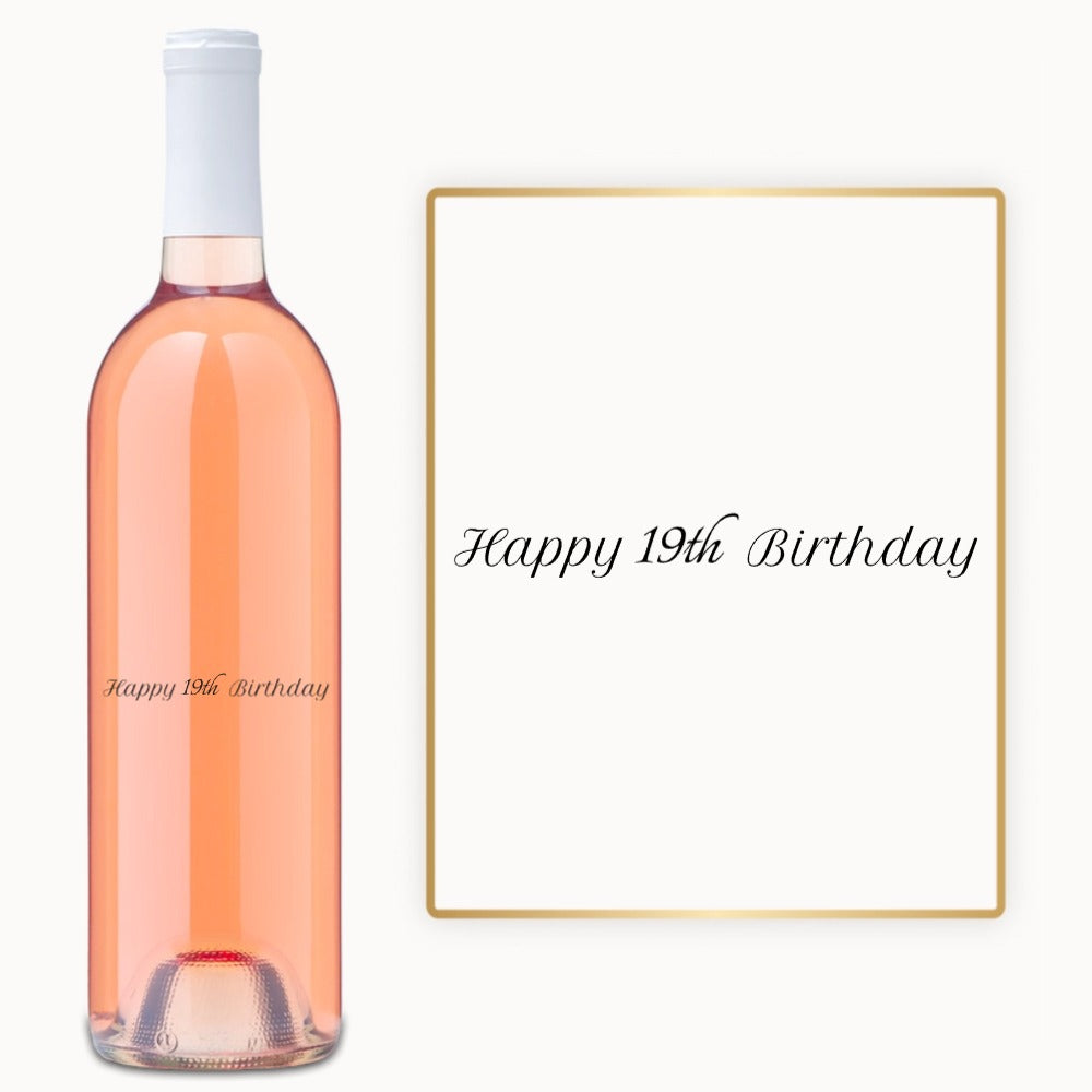 Milestone Birthday Script – Custom Engraved Wine