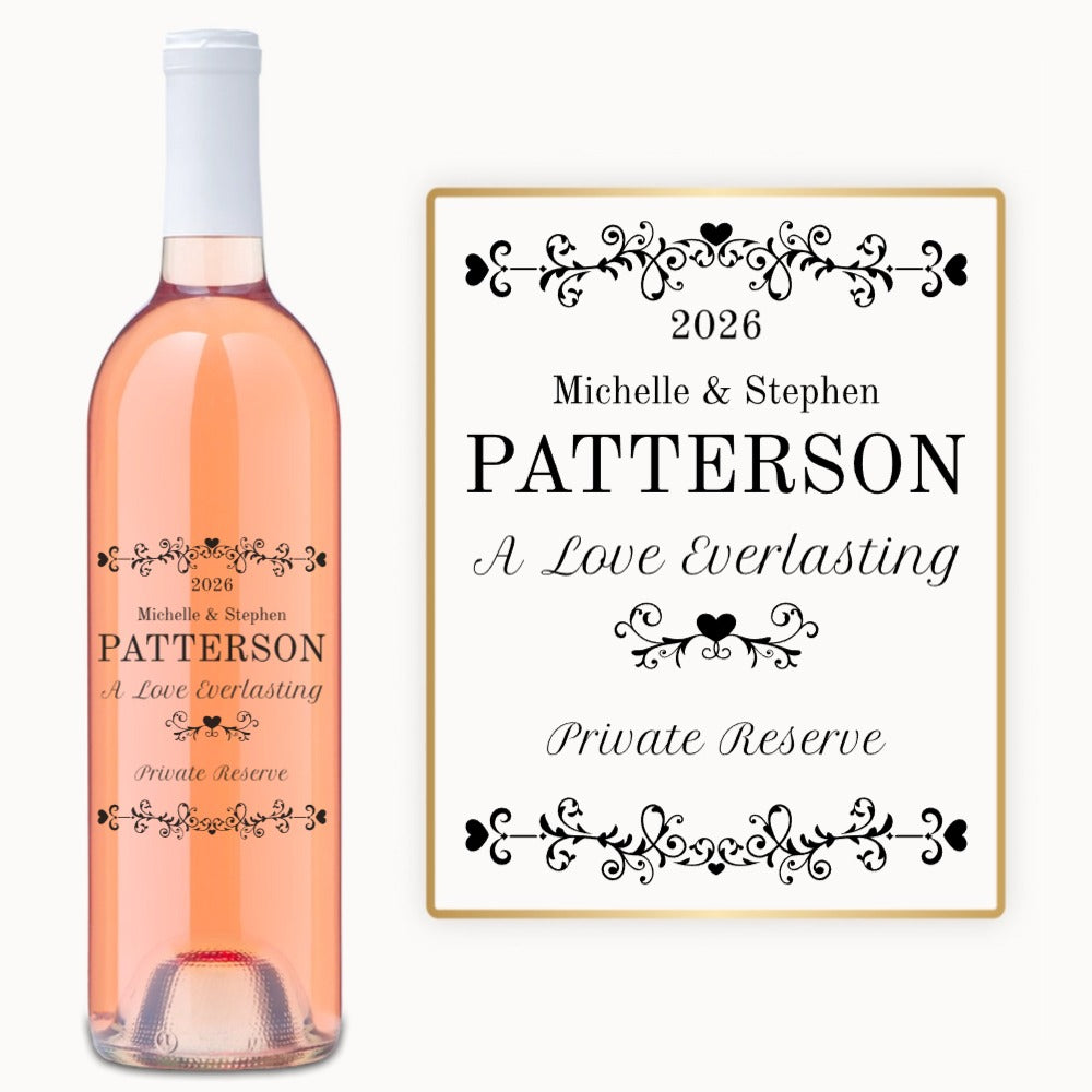 Heart Vines – Custom Engraved Wine
