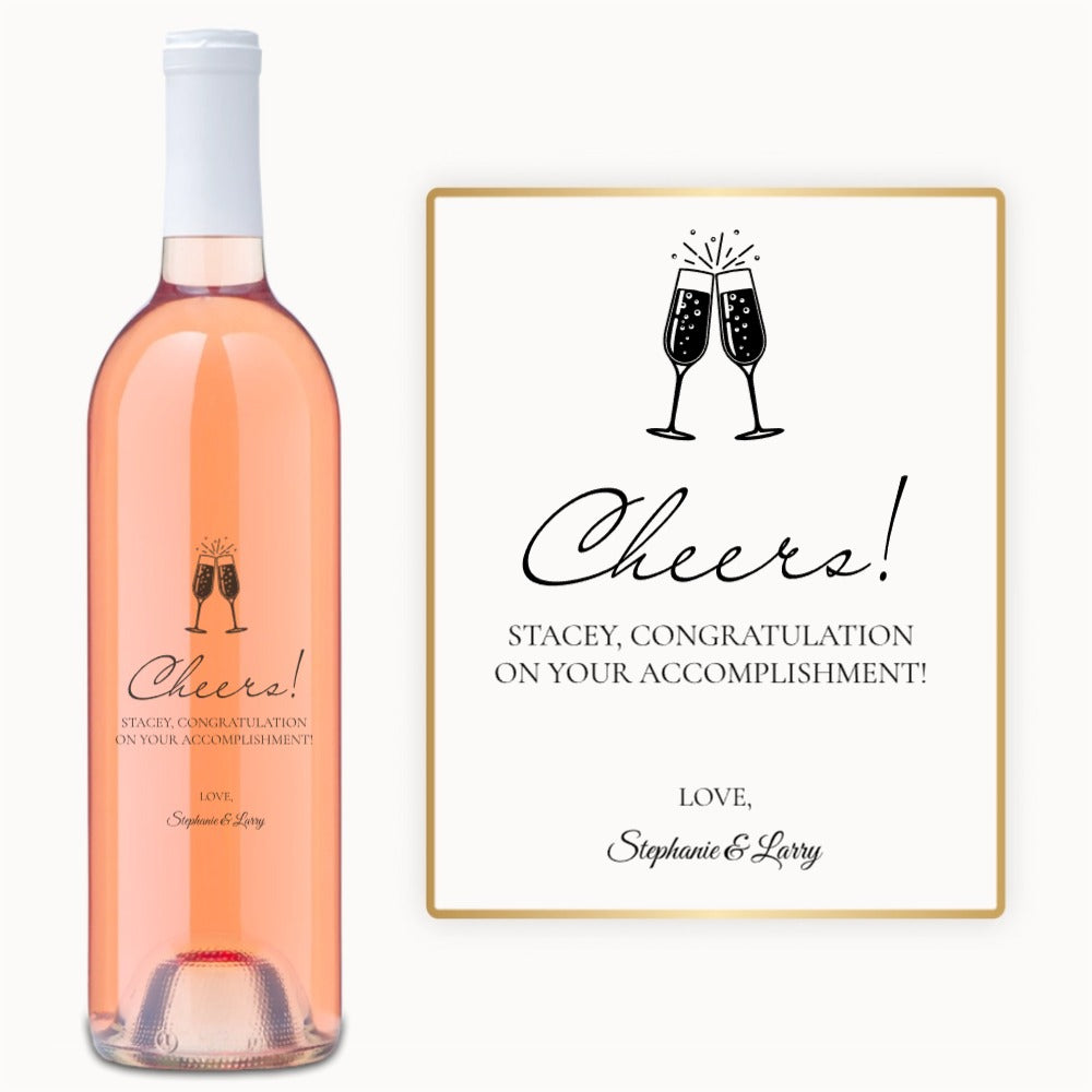 Celebration Cheers – Custom Engraved Wine
