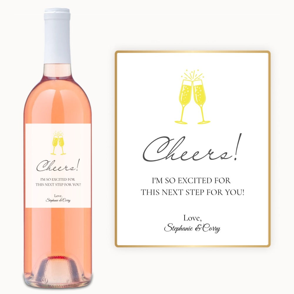 Cheers Flutes – Custom Label Wine