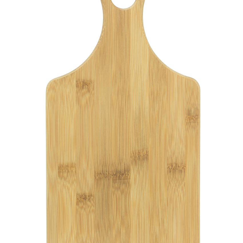 Custom Engraved Serving Board w/Handle - Bamboo