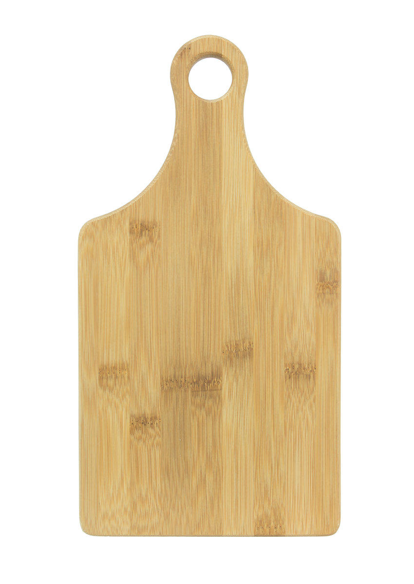 Custom Engraved Serving Board w/Handle - Bamboo