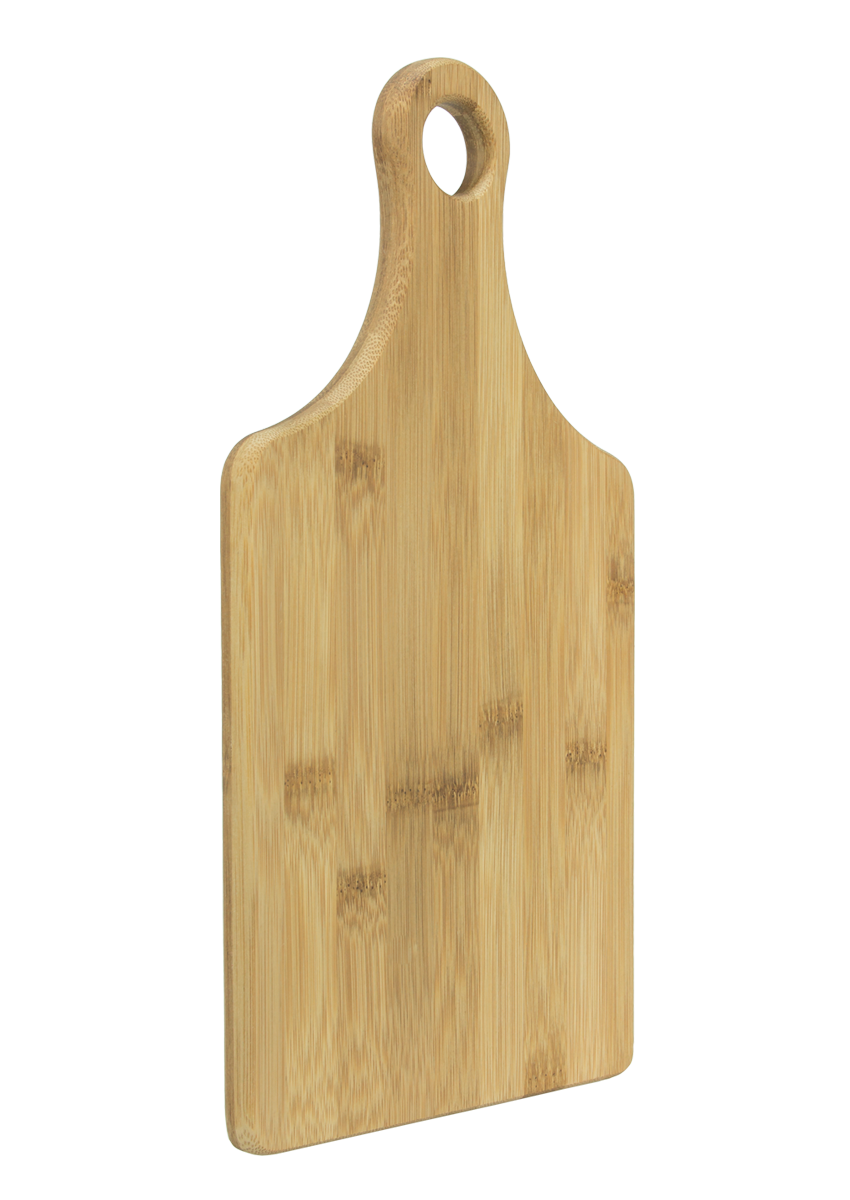 Custom Engraved Serving Board w/Handle - Bamboo
