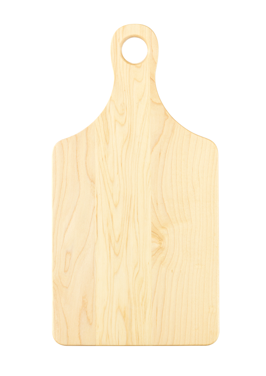 Custom Engraved Serving Board w/Handle - Maple