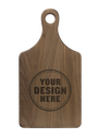 Custom Engraved Serving Board w/Handle - Walnut