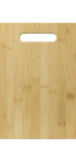 Personalwine Custom Engraved Serving Board - Bamboo, rectangular with handle slot, shown on a white background.