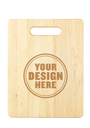 Personalwine Custom Engraved Serving Board - Maple with handle, personalized with your design in a circle.