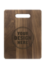 Personalwine Custom Engraved Serving Board - Walnut with handle slot, ready for your design as a unique kitchen gift.