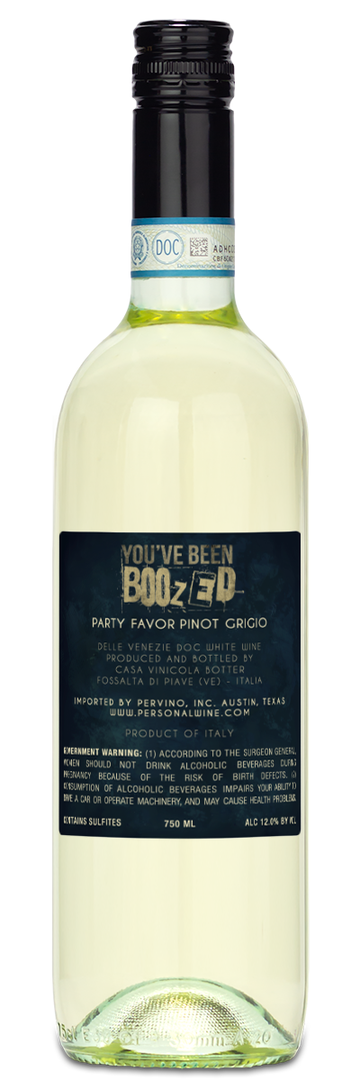 You've Been BOOzed! - Halloween White Wine