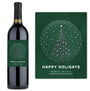 Starlit Tree Happy Holidays - Custom Label Wine