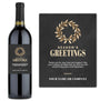 Gold Wreath Season's Greetings - Custom Label Wine
