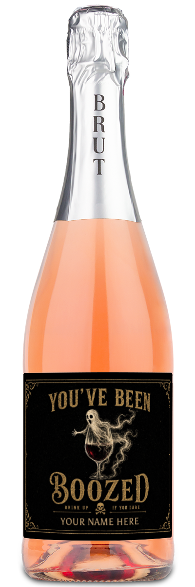 You've Been BOOzed Label - Personalized Halloween Wine