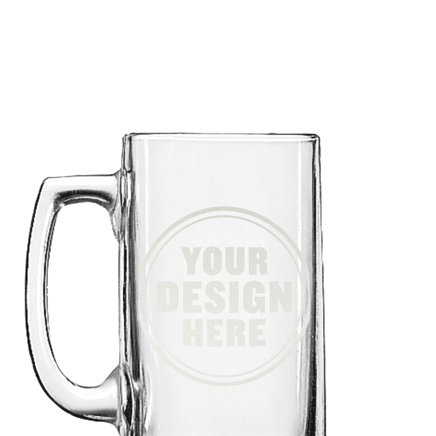 Custom Engraved Small Beer Mug 15oz