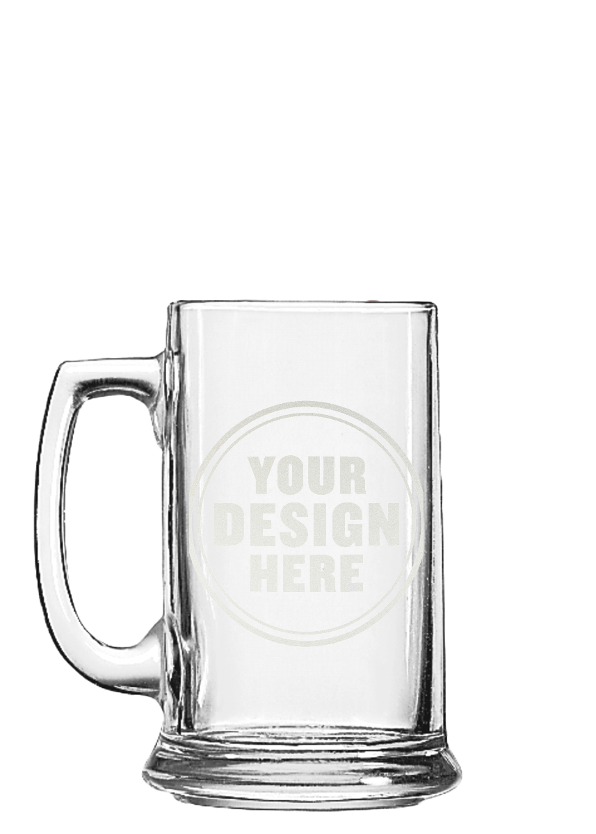 Custom Engraved Small Beer Mug 15oz