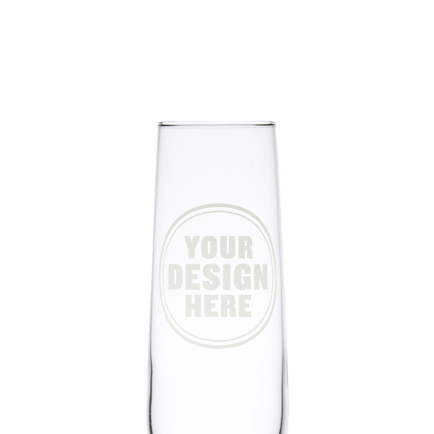Custom Engraved Stemless Champagne Flute