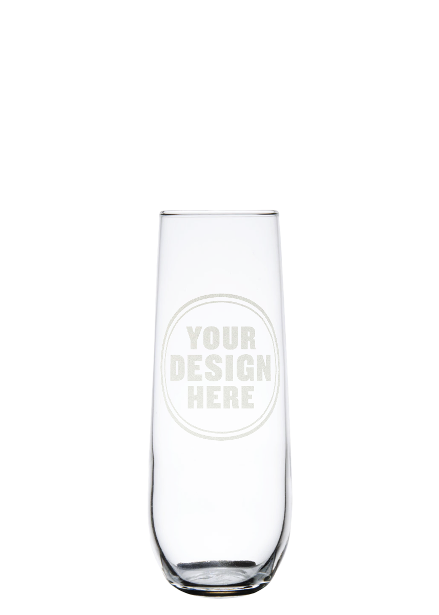 Custom Engraved Stemless Champagne Flute