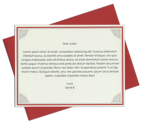 Simple Gift Note Custom Gift Note