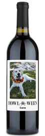 Howl-o-ween Pet Photo Label - Personalized Halloween Wine