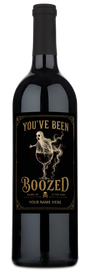 You've Been BOOzed Label - Personalized Halloween Wine