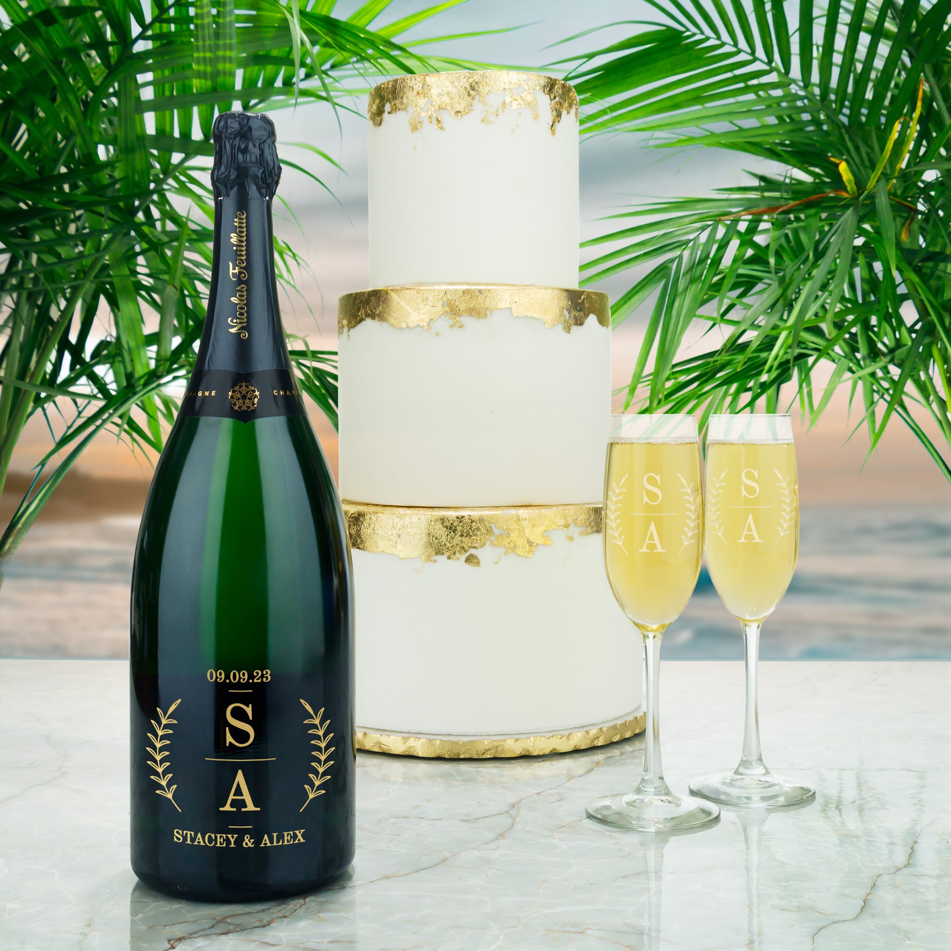 Custom Engraved Champagne Flute