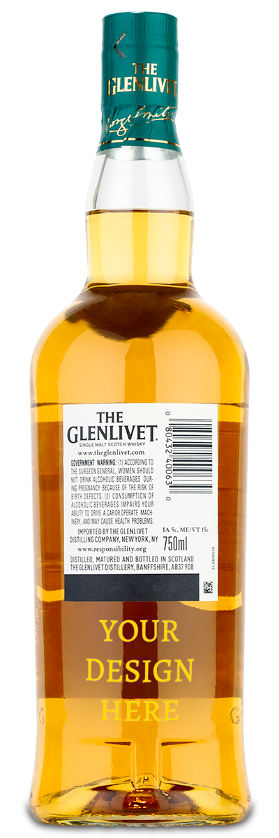 The Glenlivet 12 Year Scotch | Personalized Scotch Bottle The Glenlivet 12 Year Scotch | Personalized Scotch Bottle