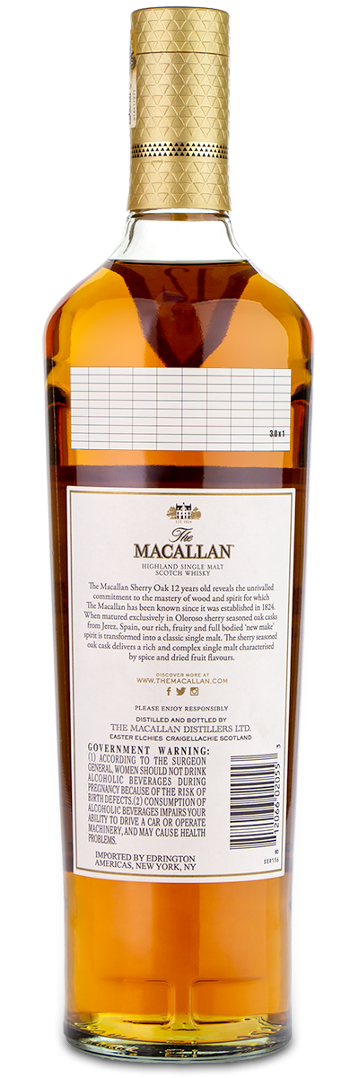The Macallan Sherry Oak 12 Year Scotch