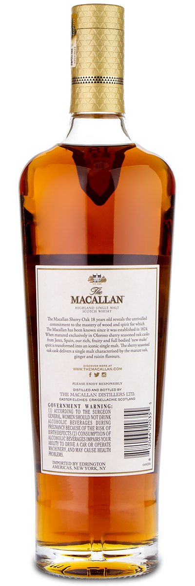 The Macallan 18 Year Sherry Oak Single Malt Scotch