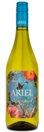 2024 Ariel Chardonnay Winery Blue Branding with Butterflies and Flowers