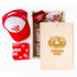 Wooden gift box with JJWSangria hats, koozies, stickers, bandana, and a 6pk Jerry Jeff Walker Sangria Wine (Bundle 1).