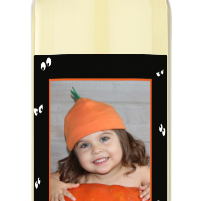 Spooky Eyes Photo Label - Personalized Halloween Wine