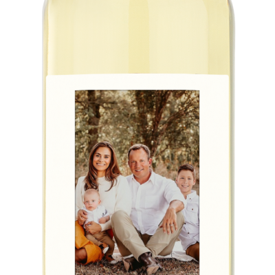 Spooky Season Photo Label - Personalized Halloween Wine