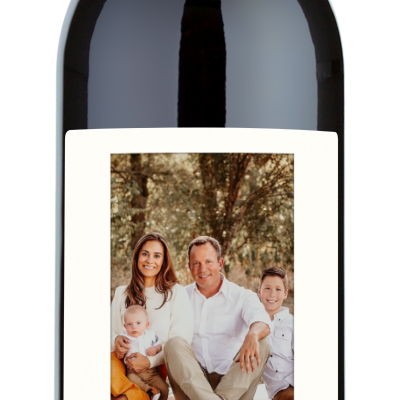 Spooky Season Photo Label - Personalized Halloween Wine