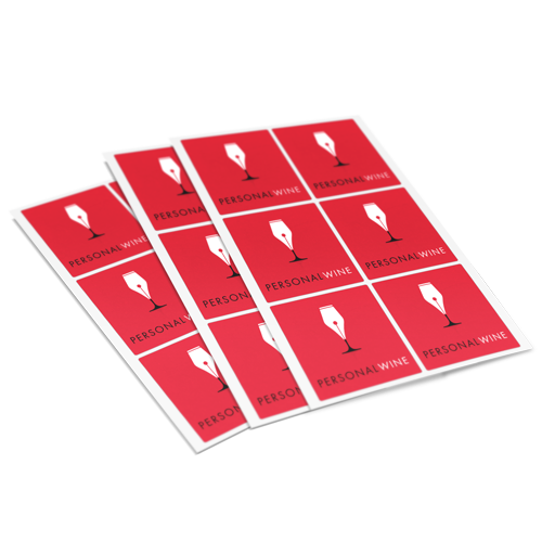 Square Wine Labels (Set of 12)