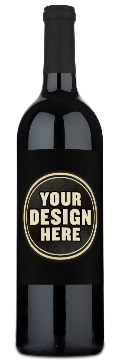 The Hutner Red Wine Blend by personalwine features a blank label ready for your custom design or engraving.