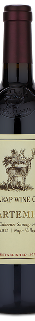 Stags Leap Artemis Cabernet Sauvignon wine bottle featuring a stag illustration on its label.