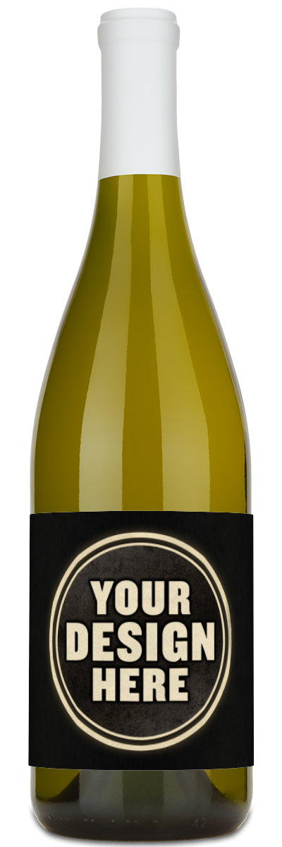 The Areaya California Chardonnay by personalwine features a blank label, ideal for your custom design or engraving.