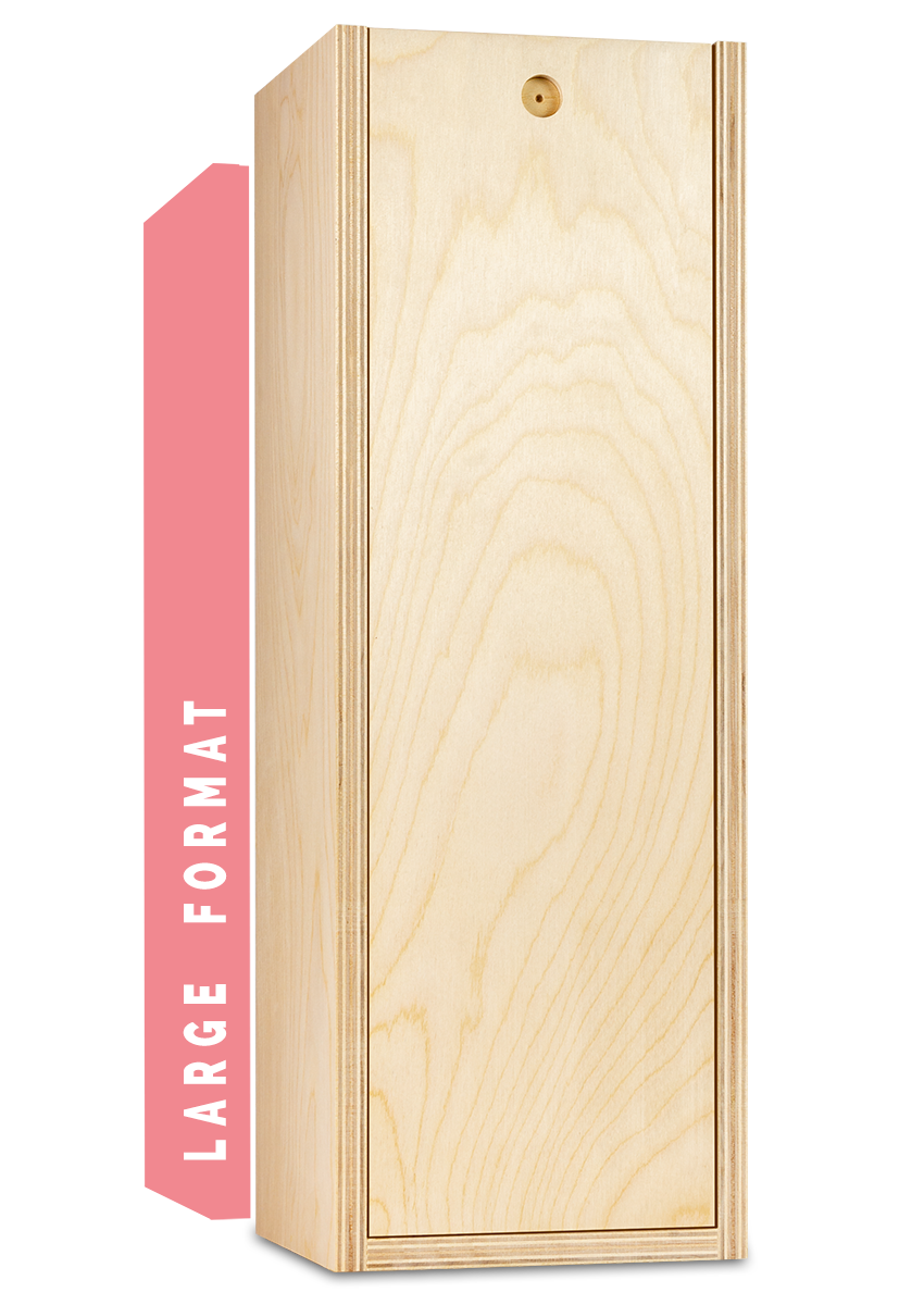 Custom Engraved Large Format Wine Box