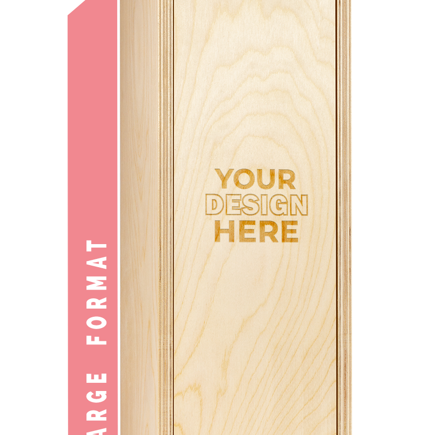 Custom Engraved Large Format Wine Box